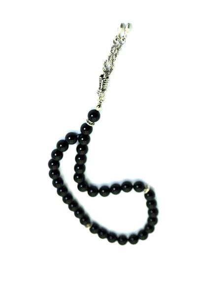 Stoneage Black Onyx Natural Prayer Beads Gift for Men