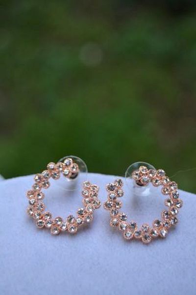 Stoneage Hoop Women's Earrings Studded