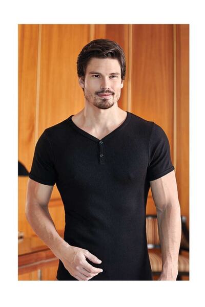 Berrak 1045 Чоловіча футболка з короткими рукавами та капюшоном