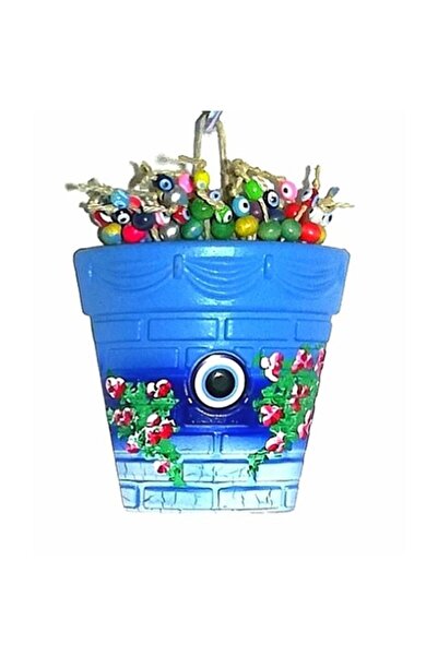 bimbambom Nazar Boncuklu Duvar Süsü Mavi