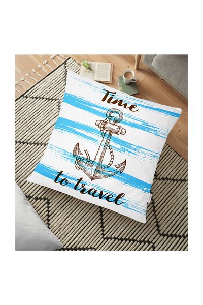 Realhomes Time To Travel Perna De Pardoseala Moderna Model Sailor - 70 X 70 cm