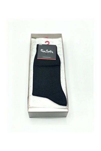 Pierre Cardin Мъжки плоски бамбукови чорапи 800, черни, 6 чифта