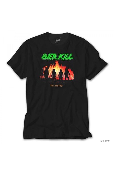 Z zepplin Tricou negru Overkill Feel The Fire