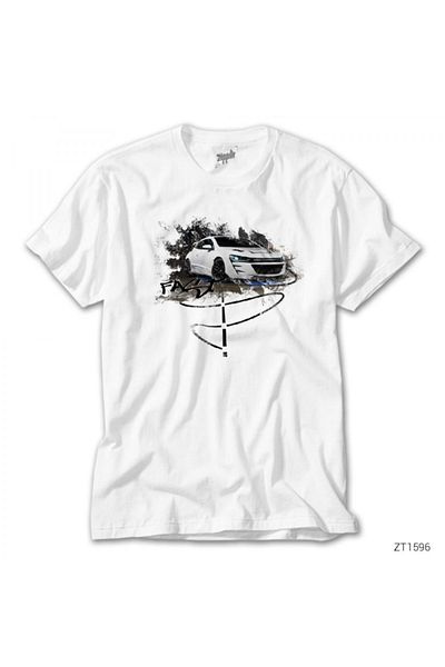 Z zepplin Λευκό μπλουζάκι Scirocco Fast Driving