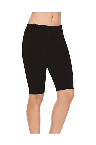 Tutku Elit 2103 Colanți scurti din elastan modal Negru Xl