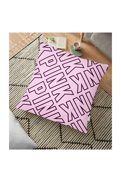 Realhomes Perna Decorativa Moderna De Pardoseala Scrisa Roz Deschis Roz - 70 X 70 Cm