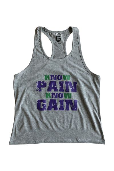 TOP GLORY Fitness Gym Tank Top Singlet Athlete Singlet 5049 Γκρι