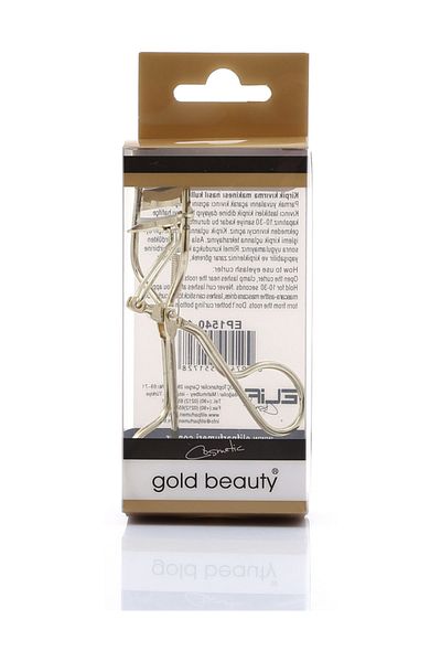 Gold Beauty Eyelash Curling Scissors with Refills