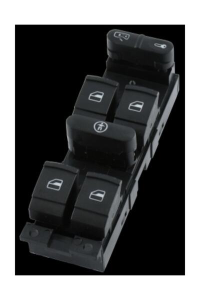 Generic Brand مفتاح تشغيل وإيقاف زجاجي جانب السائق Dortlu Golf Iv Bora Passat...