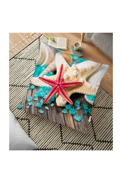 Realhomes Perna Decorativa Imprimata Steaua De Mare - 70 X 70 cm