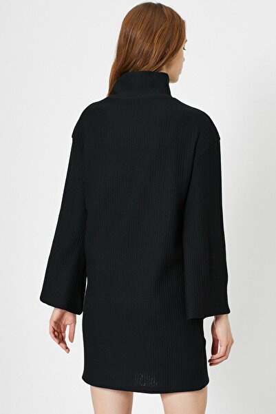 Koton Dámské černé šaty 0YAF80255GK