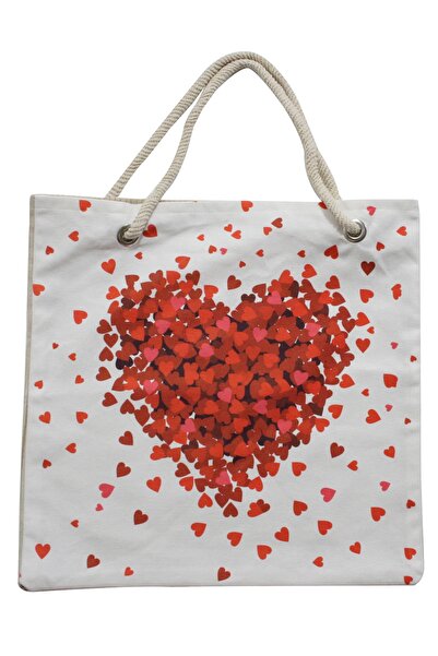 4KF Πολύχρωμη γυναικεία τσάντα παραλίας 857000001793