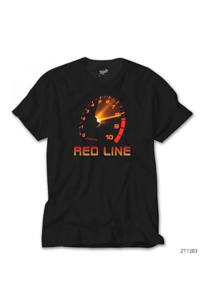 Z zepplin Ανδρικό μαύρο μπλουζάκι Red Line