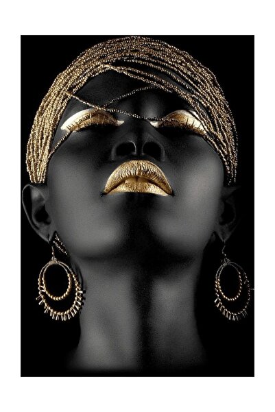 tablokanvas Siyahlı Kadın Kanvas Tablo