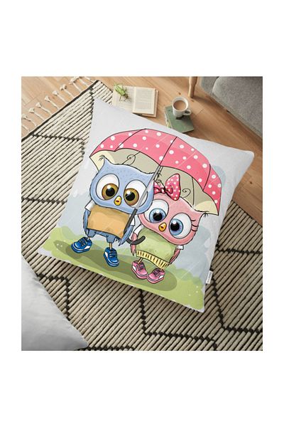 Realhomes Cute Cats Perna decorativa cu animale imprimate digital - 70 x 70 cm