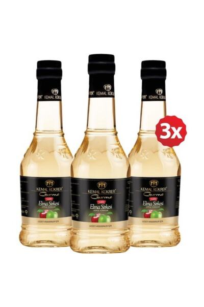 Kemal Kükrer Gurme Elma Sirkesi 500 ml 3 Lü Paket
