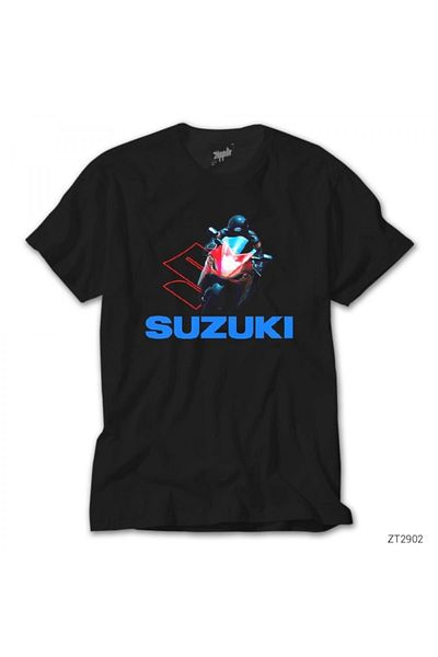 Z zepplin Черна тениска Suzuki Motogp