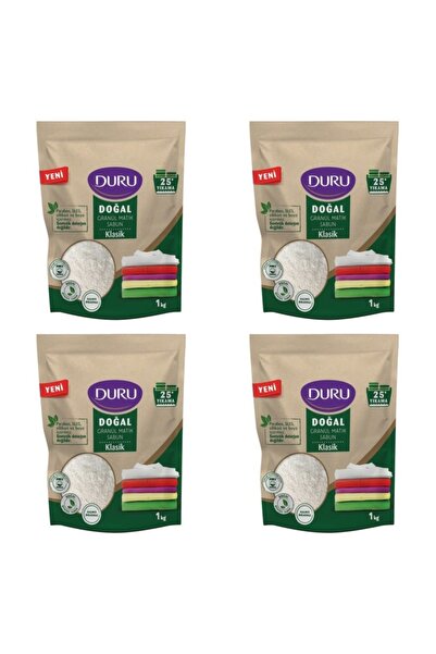 Duru Granül Matik Sabun Doğal 1 Kg 25 Yıkama X 4 Adet