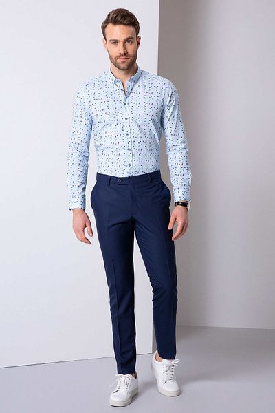 Pierre Cardin Μπλε Slim Fit πουκάμισο - Κομψό και άνετο