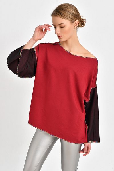 Quincey Φούτερ 2 σε 1 Claret Red BDE2531