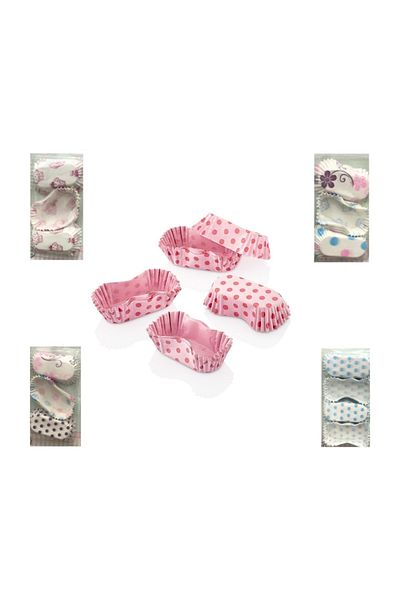 Bayev 60 Pieces Inserts Cake Capsule Assortment Color Pattern Sc-422