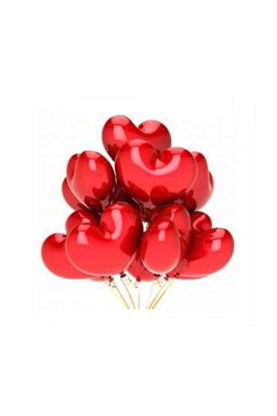 Happyland 50 Heart Balloons + 1000 Artificial Rose Heart Balloons and Rose Pe...