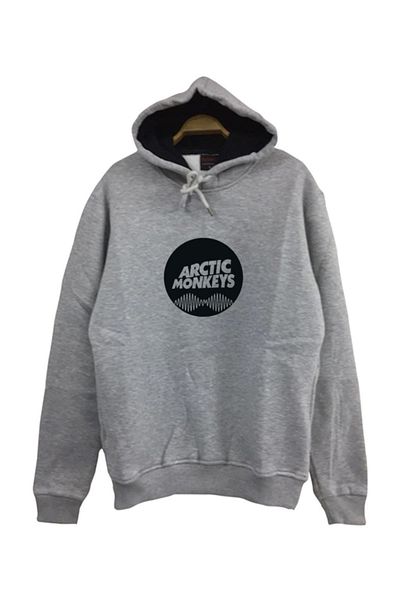 fame-stoned Φούτερ Arctic Monkeys με κουκούλα Unisex 100% βαμβακερό γκρι φούτερ