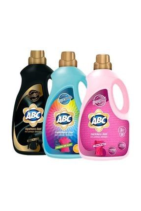 abc sivi camasir deterjani 3000 ml x 3 adet renkliler siyahlar ve narinlere ozel fiyati yorumlari trendyol