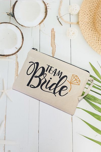 PEKSHOP Τσάντα μακιγιάζ Clutch Teambride Πασιέντζα