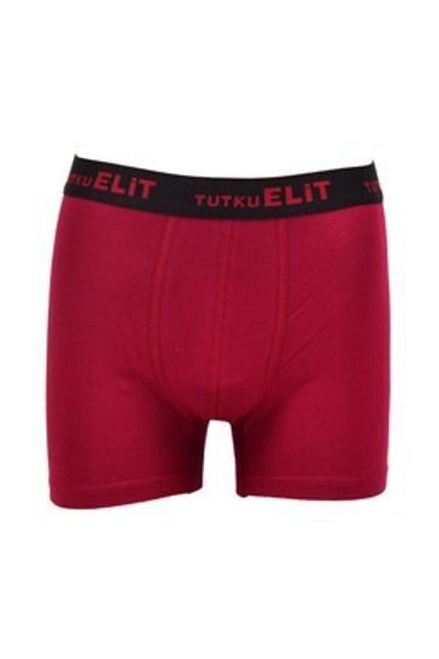 Tutku Elit Πακέτο 6 ανδρικών Boxers Modal Elastane Claret Red