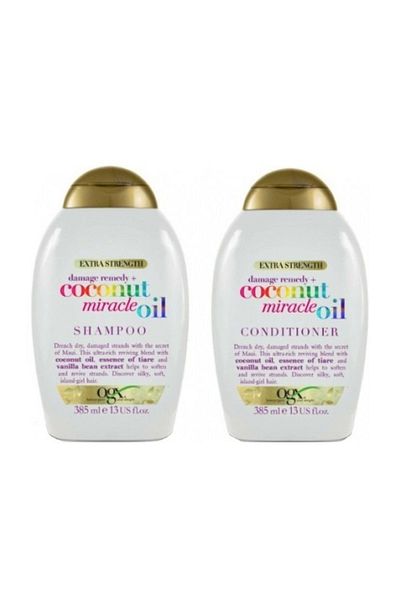 OGX Coconut Miracle Oil Shampoo and Conditioner - 385 Ml