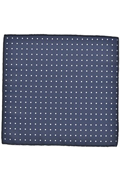 Brianze Γραβάτα με τετράγωνο σχέδιο Navy Blue Hanky