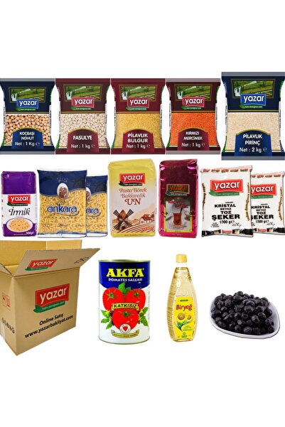 YAZAR Ramazan Kumanya Gıda Paketi 13 Parça 14 Kg