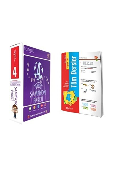 Tonguç Yayınları 4 Sınıf Şampiyon Paketi ve  Tüm Dersler Yaprak Test