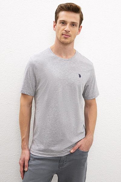 U.S. Polo Assn. Γκρι ανδρικό μπλουζάκι