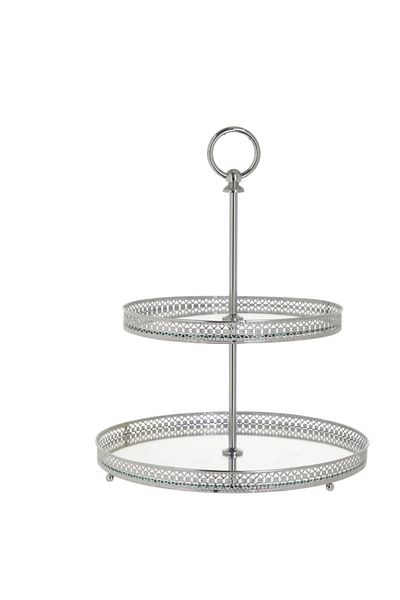 M'art Home Διακοσμητικό πιάτο M'art Shinny Silver Mirrored