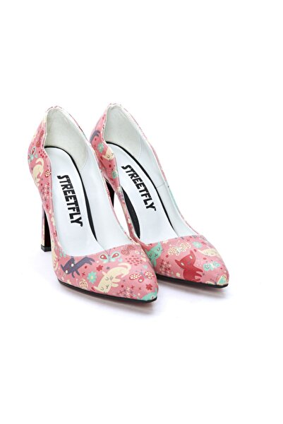 Streetfly Щамповани класически обувки на ток