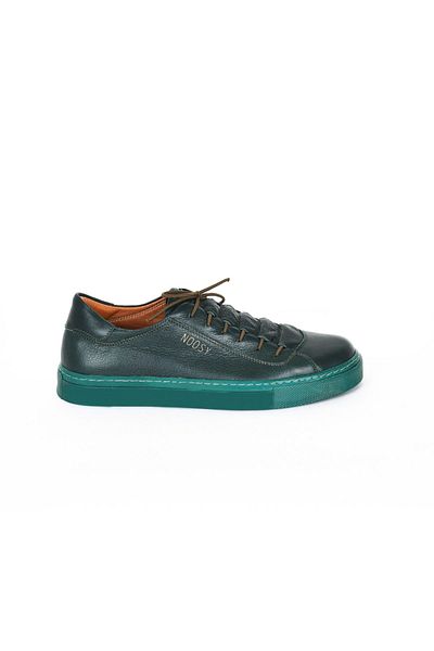 NOOSY Γυναικείο Sneaker από Γνήσιο Δερμάτινο Πράσινο