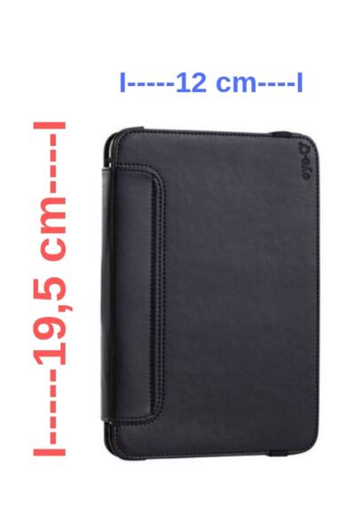 AVMmarketim Universal 19.5 X 12 Cm Ölçülerinde Siyah Suni Deri Tablet Kılıfı