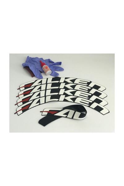 komauto حروف إطارات ثلاثية الأبعاد باللون الأبيض فالكن 4 قطع