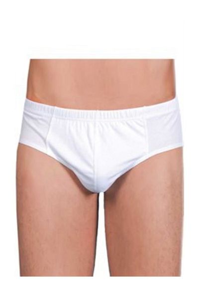 Berrak Ανδρικό λευκό εσώρουχο 12 τεμαχίων Com Com Com Combed Cotton Classic