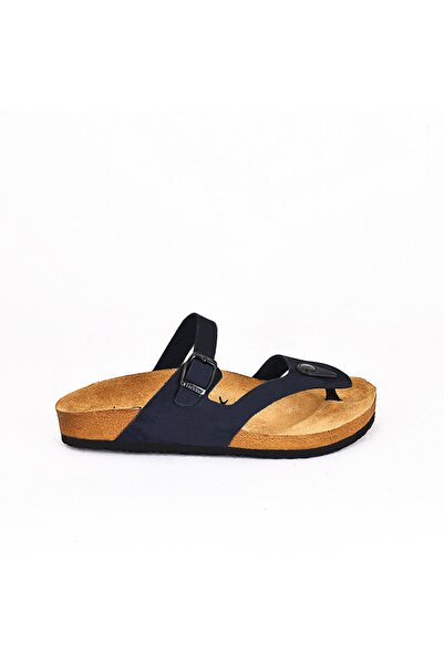 Moosefield Genuine Leather Black Women's Slippers