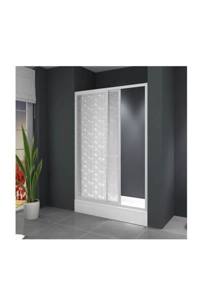 Duşakabincim 135 Cm Sürgülü Tek Kapılı Mika Kabin Damla Desen
