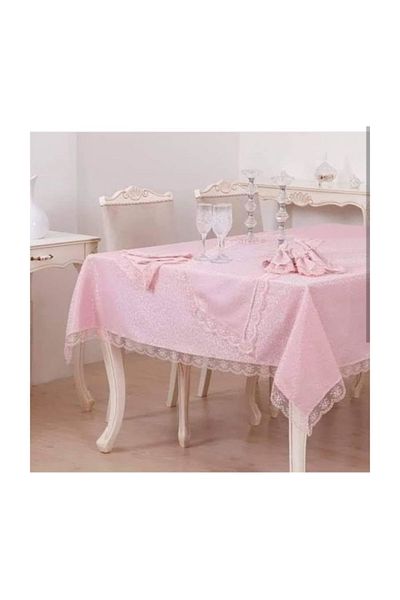 Estelica 18 Piece French Laced Kdk Fabric Dining Table Set