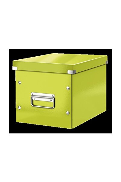 Leitz Wow C&s Box Cube Μεγάλου Μεγέθους Μεταλλικό Πράσινο