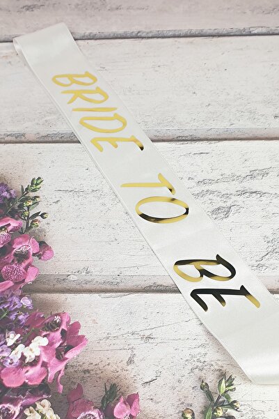 PEKSHOP وشاح العروس تو بي، وشاح العازبة المطبوع برقائق ذهبية