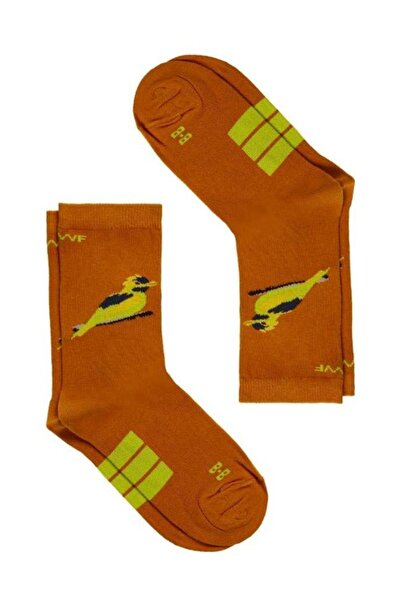 doashop Doa Bee Bird Organic Cotton Socks - Orange