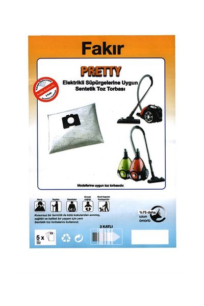 Arçelik Fakir Pretty 25 Pieces Compatible Broom Cloth Dust Bag