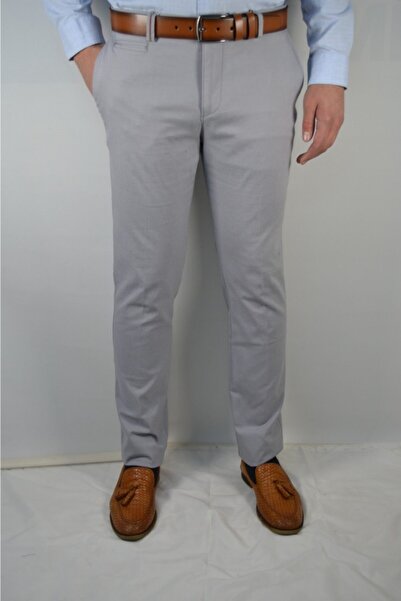 Bomonti Чоловічі сірі бавовняні штани з кишенями та еластичним поясом