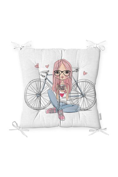 Realhomes Custom Design Digital Printed Pouf Chair Cushion